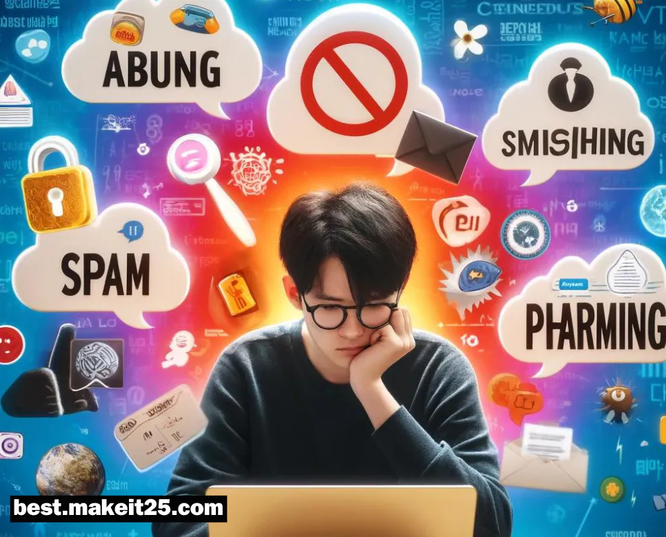 어뷰징, 스팸, 스미싱, 파밍