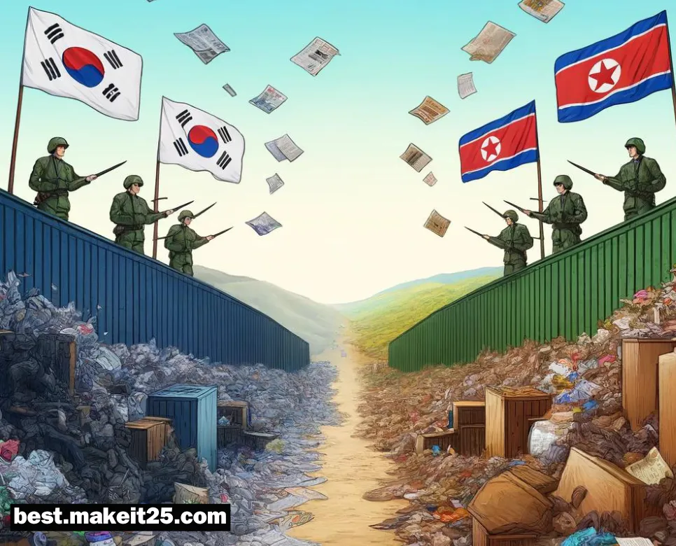 대남전단, 대북전단, 오물