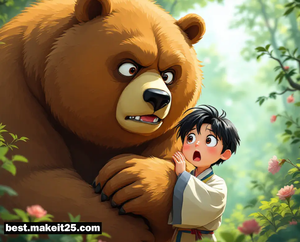 곰한테 물리는 꿈