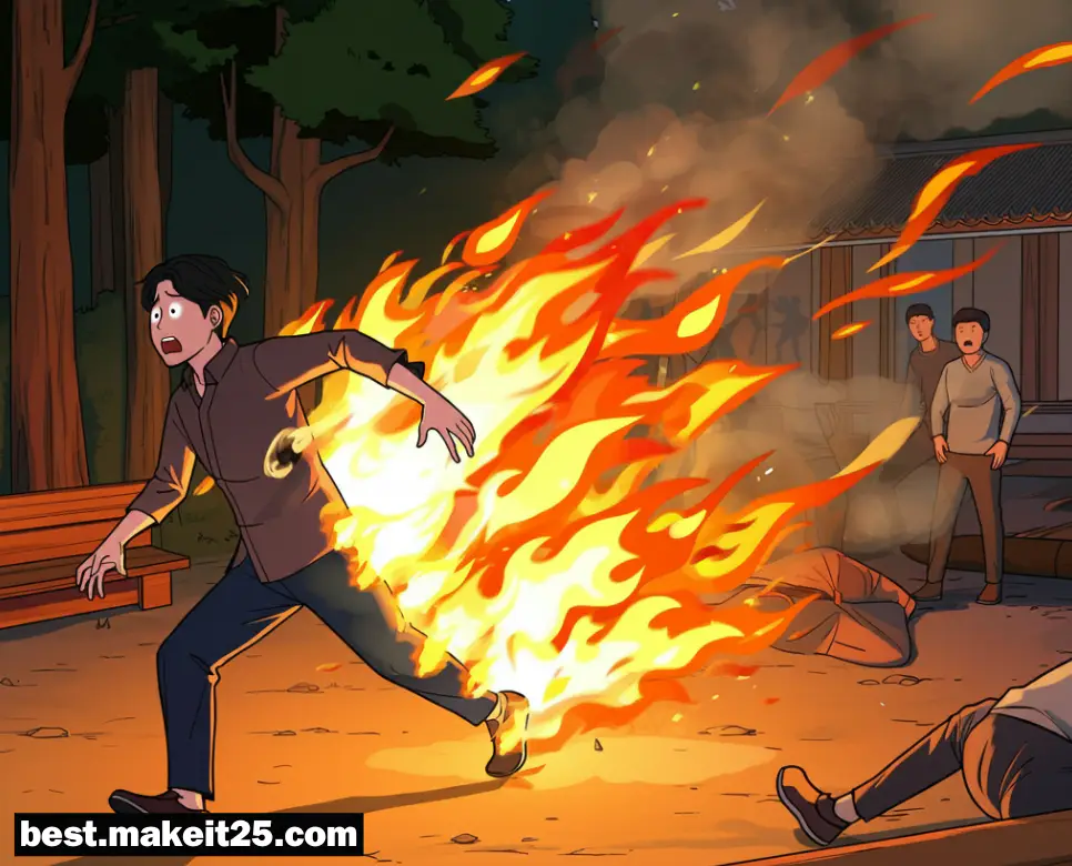 사람이 불타는 꿈