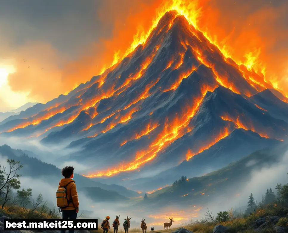 산에 불나는 꿈