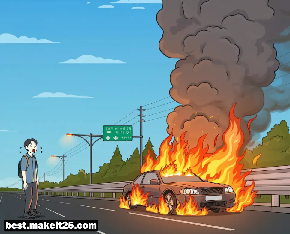 꿈해몽: 차에 불나는 꿈, 돌아가신 외할머니 꿈, 아빠가 바람피는 꿈