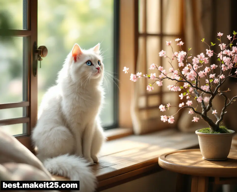 하얀 고양이 꿈