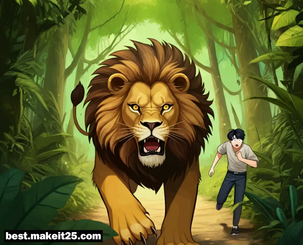 사자한테 쫓기는 꿈