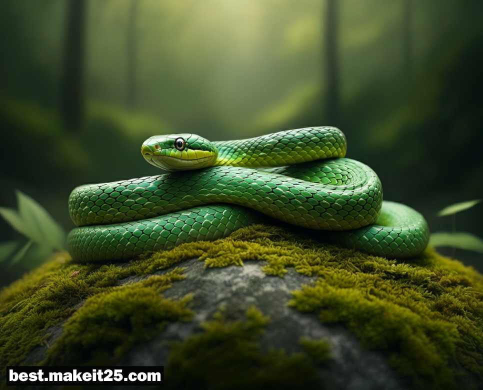 초록뱀이 꿈에 나타나면 정말 좋은 의미인가요?