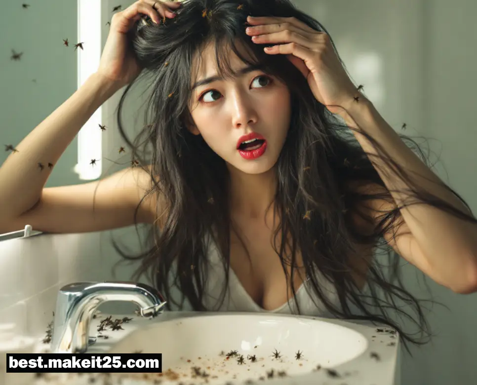 머리에 벌레 꿈