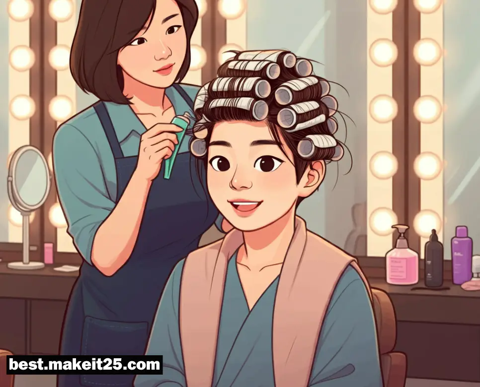 머리 파마하는 꿈