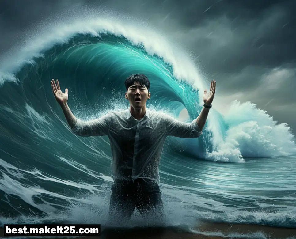 큰 파도가 덮치는 꿈