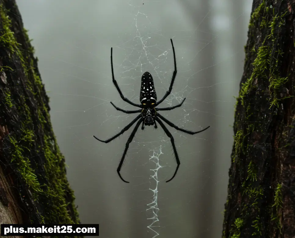 큰 거미가 거미줄을 치는 꿈
