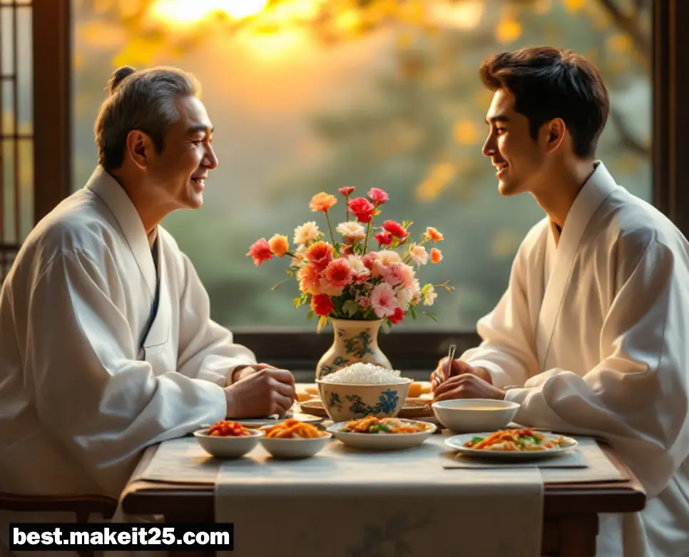 돌아가신 아버지와 식사하는 꿈