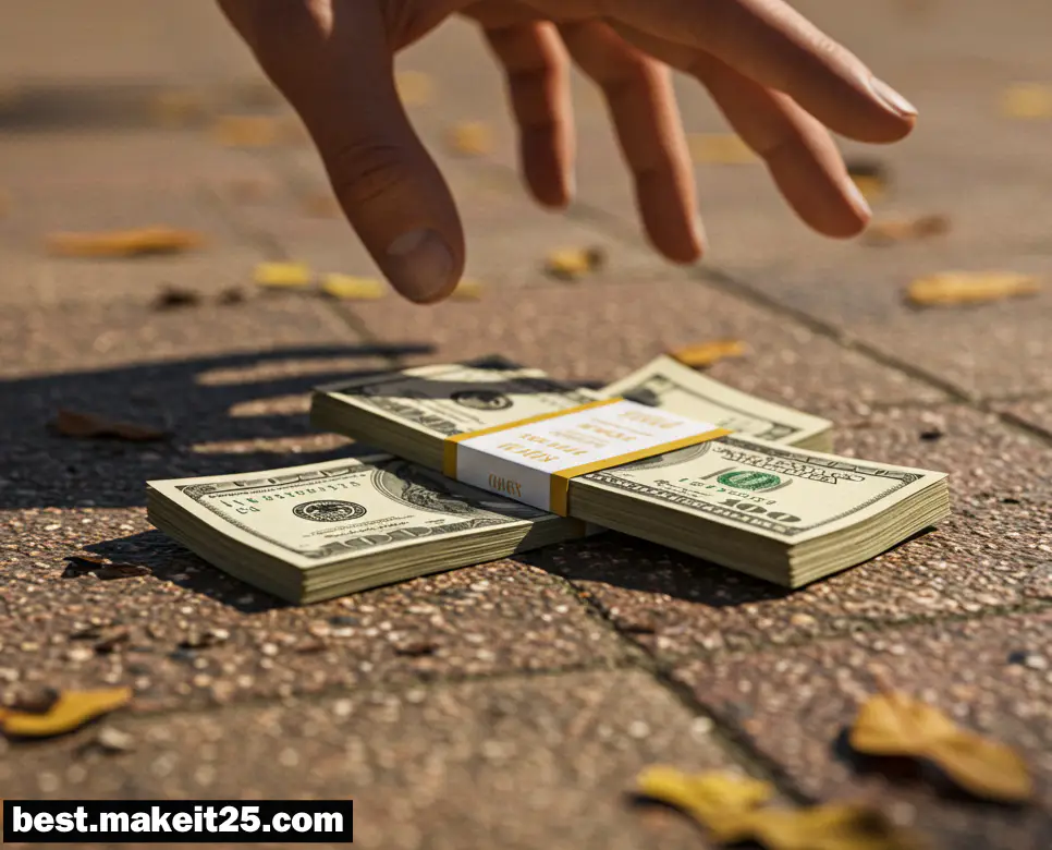 돈다발 줍는 꿈