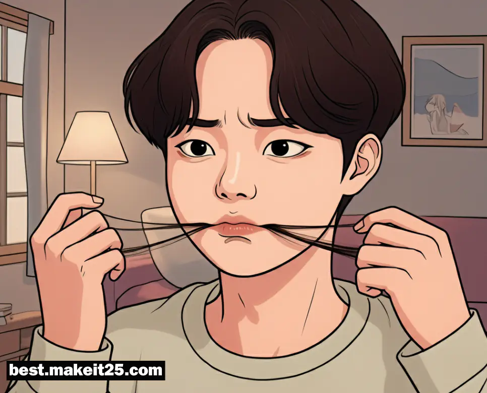 입에서 머리카락이 나오는 꿈