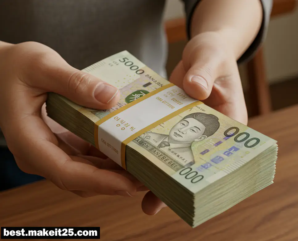 돈다발을 받는 꿈