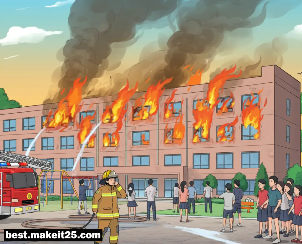 학교에서 불이 나는 꿈