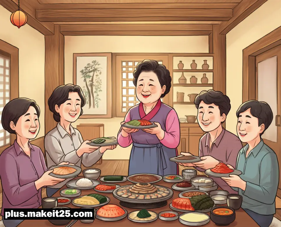 음식 대접하는 꿈