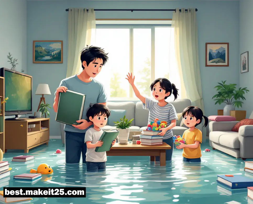 집에 홍수 나는 꿈