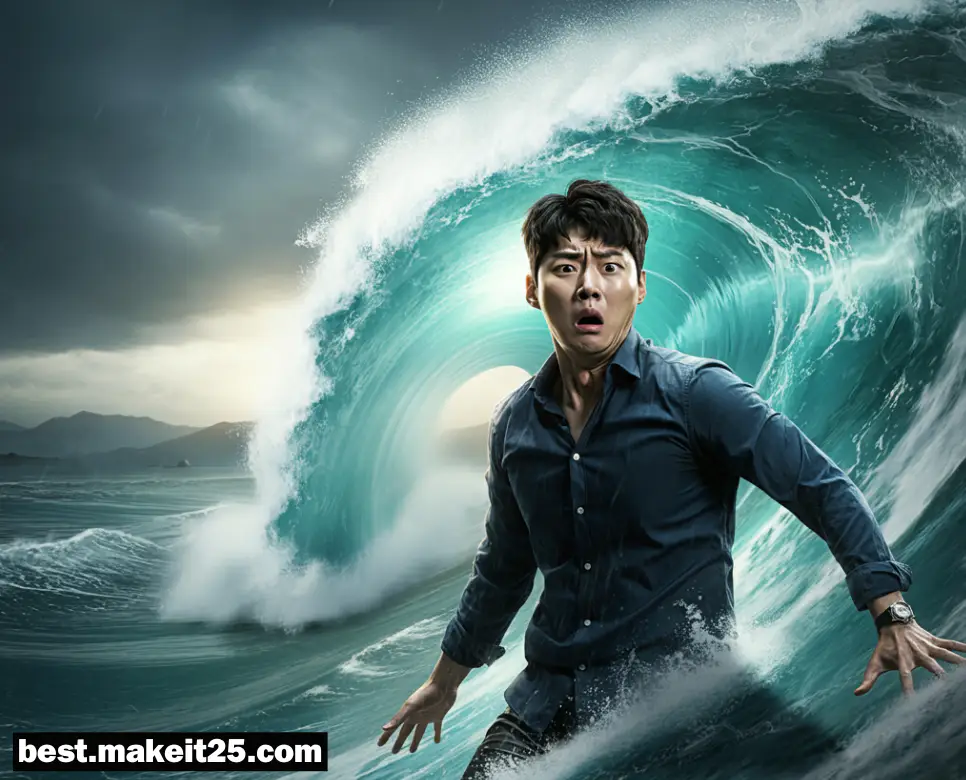 꿈해몽: 파도가 덮치는 꿈, 물에 떠내려가는 꿈, 물 마시는 꿈